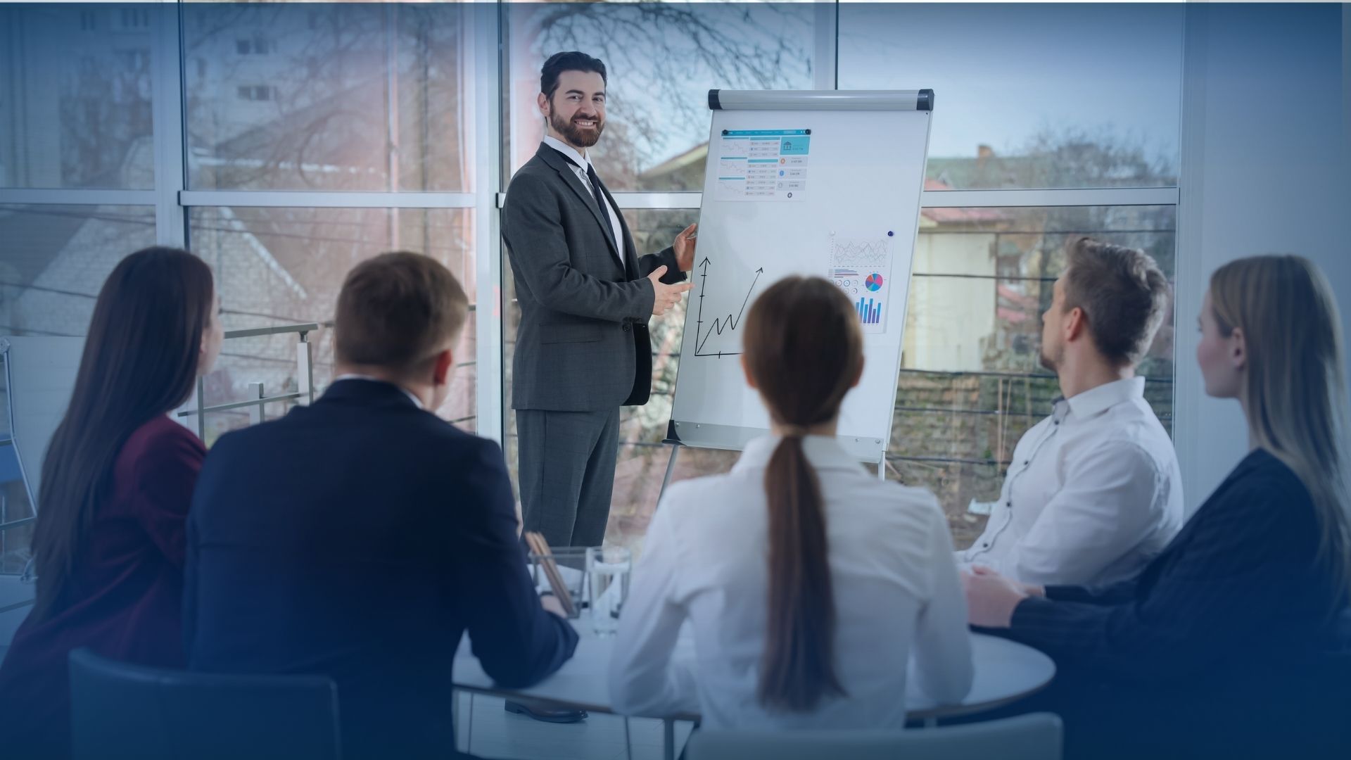B2B Appointment Setting Services: Turning Conversations into Clients 1 A professional presentation of b2b sales appointment setting services to a corporate team.