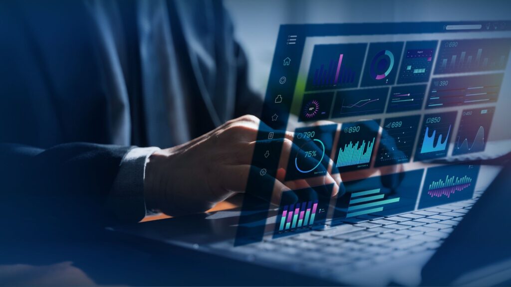 Digital sales dashboard displaying lead generation metrics, pipeline performance, and appointment tracking data.